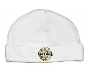 Bonnet Bandera de Bebé Personalizada India