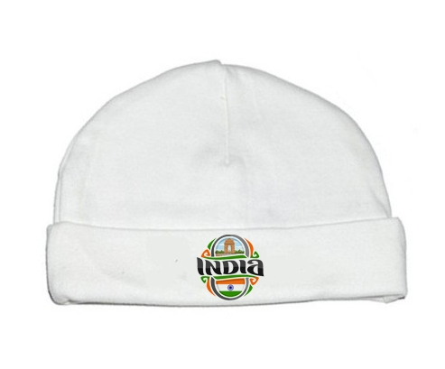 Bonnet Bandera de Bebé Personalizada India