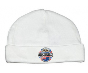 Bonnet bandera de bebé personalizada Australia