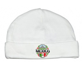 Bonnet bebé personalizado Flag México