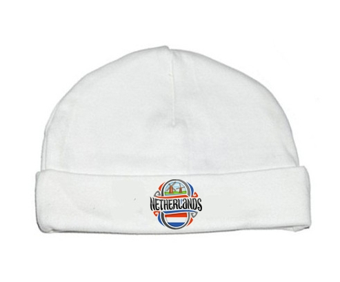 Bonnet bebé personalizado Flag Netherland