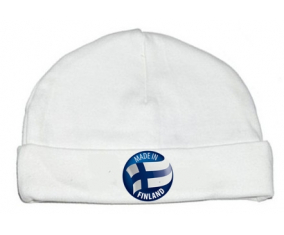 Bonnet bebé personalizado hecho en FINLANDIA