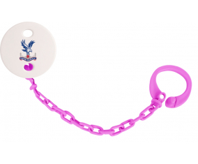 Attache-tetine Crystal Palace Football Club color Rosa fuschia