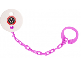 Attache-tetine Sheffield United Football Club color Rose fuschia