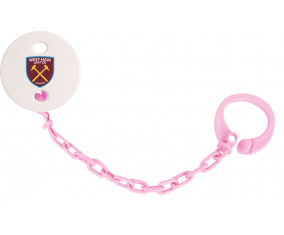 Attache-verde West Ham United Football Club de color rosa claro
