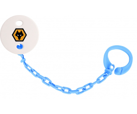 Attache-tétine Wolverhampton Wanderers Club de fútbol color turquesa azul