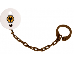 Attache-tetine Wolverhampton Wanderers Club de Fútbol Color Brown