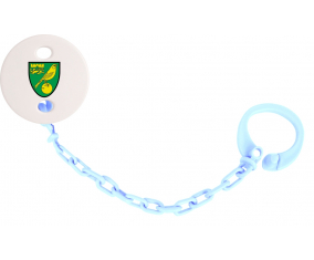 Attache-lollipop Norwich City Football Club color Sky Blue
