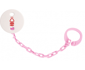 Attache-tétine Nottingham Forest Football Club color rosa claro