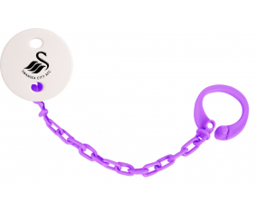 Attache-tetine Swansea City Association Football Club Color Violet