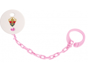 Attache-tetina Elche Club de Fetbol color rosa claro