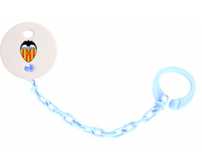 Attache-tetine Valencia Club de color Fetbol Sky Blue
