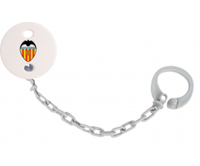 Attache-tetine Valencia Club de Fetbol Color gris