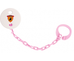 Attache-tetine Benevento Calcio color rosa claro