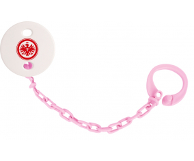 Attache-tetina Eintracht Frankfurt color rosa claro