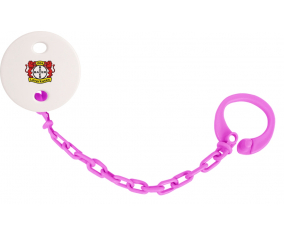 Attache-tetina TSV Bayer 04 Leverkusen fuschia color rosa