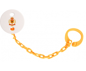 Attache-pezón rojo amarillo KV Mechelen Color naranja