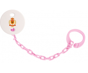 Attache-pezón rojo amarillo KV Mechelen rosa claro
