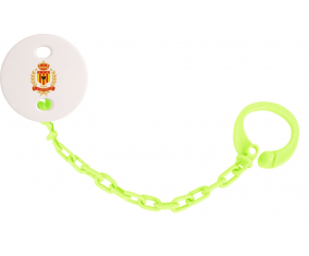 Attache-tétine amarillo rojo KV Mechelen color verde