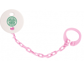 Attache-tetine Celtic Football Club color rosa claro