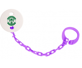 Attache-tétine Hibernian Football Club color Violet