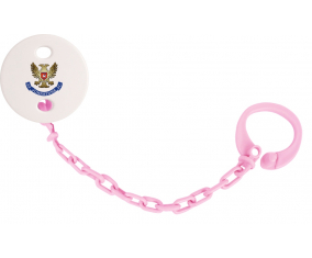 Attache-tetine St Johnstone Football Club color rosa claro