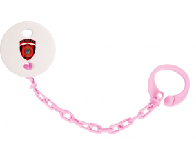 Attache-Pacifier Unión Deportiva de la medina de Argel de color rosa claro