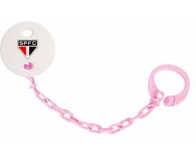 Attache-tetina Sao Paulo Futebol Clube color rosa claro
