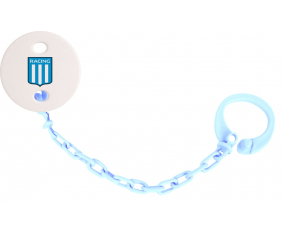 Attache-chupete Racing Club de Avellaneda azul cielo