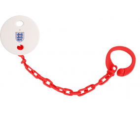 Attache-Tétine Inglaterra color de la selección inglesa de fútbol rojo