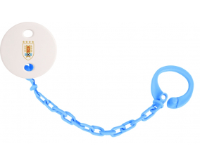 Attache-Tétine Uruguay Color de la selección uruguaya de fútbol azul turquesa