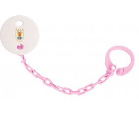 Attache-Tétine Uruguay color de la selección uruguaya de fútbol color rosa claro