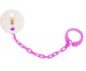 Attache-Tétine Uruguay color de la selección uruguaya de fútbol Rosa fuschia