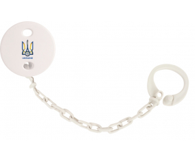 Attache-Tétine Ucrania selección de fútbol color blanco