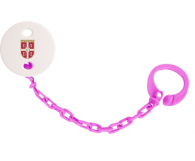 Attache-tetina selección serbia de fútbol color Rose fuschia