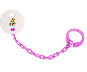 Attache-chupete Ghana color equipo nacional de fútbol Rose fuschia