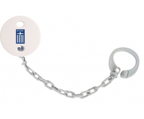 Attache-Tétine Grecia color de la selección de fútbol de Grecia Color gris