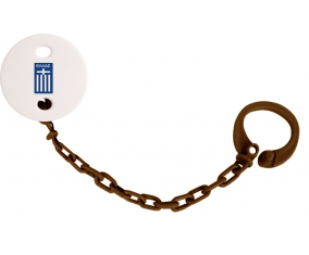 Attache-Tétine Grecia color de la selección de fútbol brown