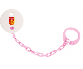 Attache-Tétine China color de la selección china de fútbol color rosa claro