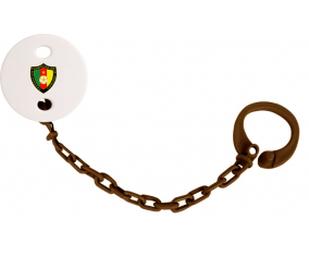 Attache-Tétine Camerún color de la selección de fútbol brown