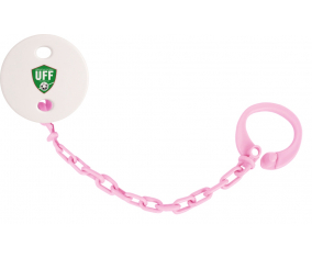 Attache-tetine Uzbekistán equipo nacional de fútbol color rosa claro