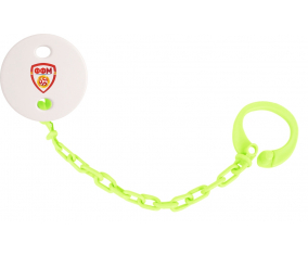Attache-chupete de la selección de fútbol de Macedonia del Norte color verde