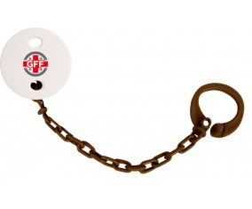 Attache-tétine Georgia color de la selección de fútbol brown
