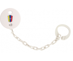 Attache-chupete Venezuela selección de fútbol color blanco