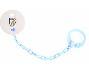 Attache-lollipop India color de la selección india de fútbol Sky Blue