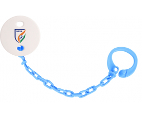 Attache-lollipop India selección de fútbol color turquesa azul
