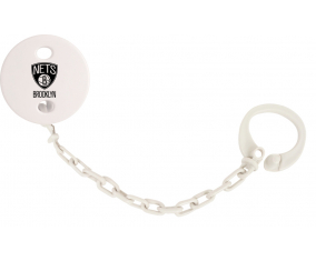 Attache-Piruleta blanca de los Brooklyn Nets