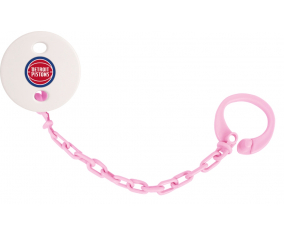Attache-la piruleta rosa claro de los Detroit Pistons