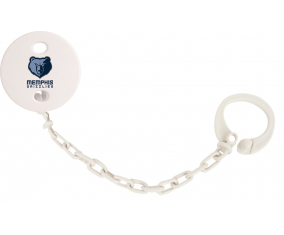 Attache-tetin Memphis Grizzlies blancos