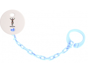 Attache-tetina arlequines azul cielo